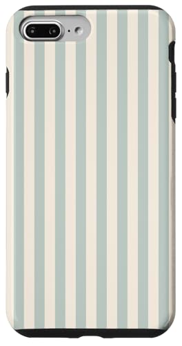 Hellgrün / cremefarben gestreift, für Mädchen, vertikale Linien, adrette Streifen Hülle für iPhone 7 Plus/8 Plus Hellgrün / cremefarben gestreift, für Mädchen, vertikale Linien, adrette Streifen Hülle für iPhone 7 Plus/8 Plus von Preppy & Pretty Pinstripes