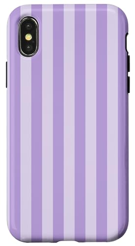 Hellviolett gestreift adrette vertikale Linien lila Streifen Hülle für iPhone X/XS Hellviolett gestreift adrette vertikale Linien lila Streifen Hülle für iPhone X/XS von Preppy & Pretty Pinstripes