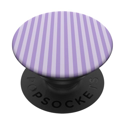 Hellviolett gestreift adrette vertikale Linien lila Streifen PopSockets Klebender PopGrip von Preppy & Pretty Pinstripes