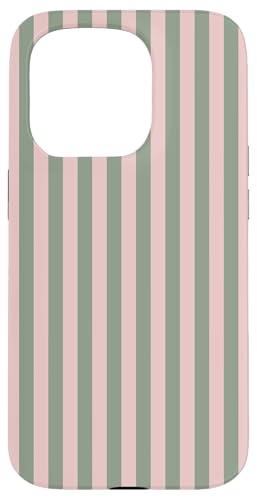 Olivgrün Rosa gestreift Mädchen vertikale Linien adrette Streifen Hülle für iPhone 15 Pro Olivgrün Rosa gestreift Mädchen vertikale Linien adrette Streifen Hülle für iPhone 15 Pro von Preppy & Pretty Pinstripes