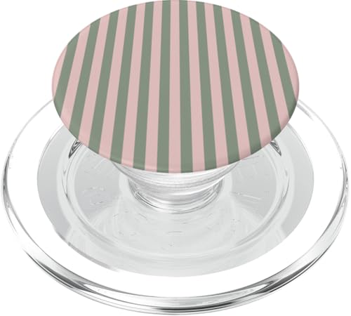 Olivgrün Rosa gestreift Mädchen vertikale Linien adrette Streifen PopSockets PopGrip für MagSafe Olivgrün Rosa gestreift Mädchen vertikale Linien adrette Streifen PopSockets PopGrip für MagSafe von Preppy & Pretty Pinstripes
