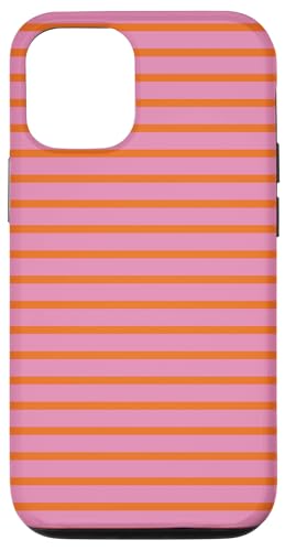 Orange Pink gestreifte mädchenhafte Streifen geometrische dünne Linien Hülle für iPhone 12/12 Pro Orange Pink gestreifte mädchenhafte Streifen geometrische dünne Linien Hülle für iPhone 12/12 Pro von Preppy & Pretty Pinstripes