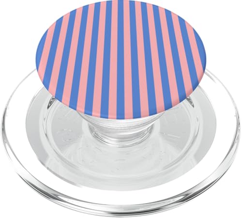 Rosa Blau gestreift Mädchen vertikale Linien adrette Streifen niedlich PopSockets PopGrip für MagSafe Rosa Blau gestreift Mädchen vertikale Linien adrette Streifen niedlich PopSockets PopGrip für MagSafe von Preppy & Pretty Pinstripes
