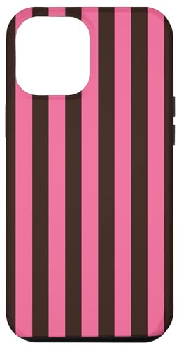 Rosa und Braun gestreift, mädchenhafte Streifen, adrett, ästhetisch, niedlich Hülle für iPhone 12 Pro Max Rosa und Braun gestreift, mädchenhafte Streifen, adrett, ästhetisch, niedlich Hülle für iPhone 12 Pro Max von Preppy & Pretty Pinstripes