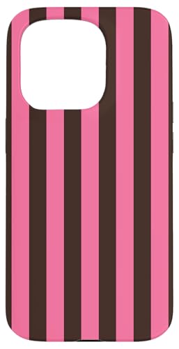 Rosa und Braun gestreift, mädchenhafte Streifen, adrett, ästhetisch, niedlich Hülle für iPhone 15 Pro Rosa und Braun gestreift, mädchenhafte Streifen, adrett, ästhetisch, niedlich Hülle für iPhone 15 Pro von Preppy & Pretty Pinstripes