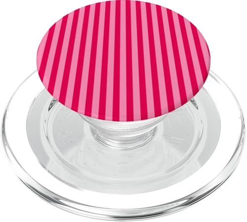 Rot und Rosa gestreifte Girlly vertikale Linien adrette Streifen PopSockets PopGrip für MagSafe Rot und Rosa gestreifte Girlly vertikale Linien adrette Streifen PopSockets PopGrip für MagSafe von Preppy & Pretty Pinstripes