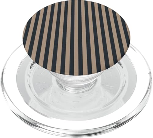 Schwarz Hellbraun gestreift Mädchen vertikale Linien adrette Streifen niedlich PopSockets PopGrip für MagSafe Schwarz Hellbraun gestreift Mädchen vertikale Linien adrette Streifen niedlich PopSockets PopGrip für MagSafe von Preppy & Pretty Pinstripes