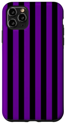 Schwarz und Lila gestreift, für Mädchen, vertikale Linien, adrette Streifen Hülle für iPhone 11 Pro Max Schwarz und Lila gestreift, für Mädchen, vertikale Linien, adrette Streifen Hülle für iPhone 11 Pro Max von Preppy & Pretty Pinstripes