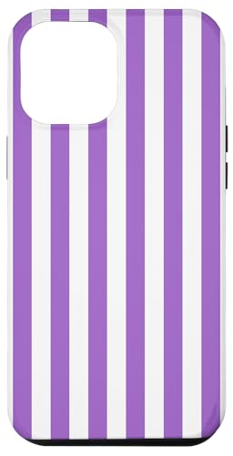 Violett-weiß gestreifte Girlly vertikale Linien adrette Streifen Hülle für iPhone 12 Pro Max Violett-weiß gestreifte Girlly vertikale Linien adrette Streifen Hülle für iPhone 12 Pro Max von Preppy & Pretty Pinstripes