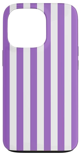 Violett-weiß gestreifte Girlly vertikale Linien adrette Streifen Hülle für iPhone 13 Pro Violett-weiß gestreifte Girlly vertikale Linien adrette Streifen Hülle für iPhone 13 Pro von Preppy & Pretty Pinstripes