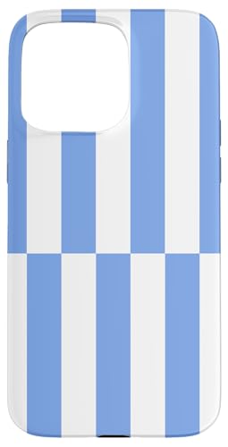 Babyblau weiß gestreift mädchenhafte Streifen geometrische Linien adrett Hülle für iPhone 15 Pro Max Babyblau weiß gestreift mädchenhafte Streifen geometrische Linien adrett Hülle für iPhone 15 Pro Max von Preppy & Pretty