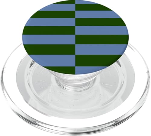 Blau und Grün gestreift, mädchenhafte Streifen, adrette geometrische Linien PopSockets PopGrip für MagSafe Blau und Grün gestreift, mädchenhafte Streifen, adrette geometrische Linien PopSockets PopGrip für MagSafe von Preppy & Pretty