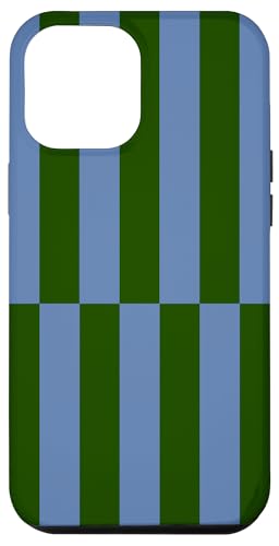 Blau und Grün gestreift, mädchenhafte Streifen, geometrische Linien, adrett Hülle für iPhone 12 Pro Max Blau und Grün gestreift, mädchenhafte Streifen, geometrische Linien, adrett Hülle für iPhone 12 Pro Max von Preppy & Pretty