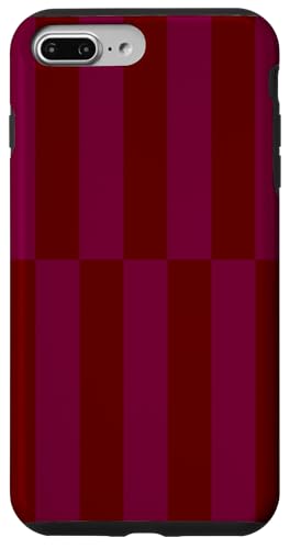 Kastanienbraun und Burgunderrot gestreift, mädchenhafte Streifen, geometrische Linien Hülle für iPhone 7 Plus/8 Plus Kastanienbraun und Burgunderrot gestreift, mädchenhafte Streifen, geometrische Linien Hülle für iPhone 7 Plus/8 Plus von Preppy & Pretty