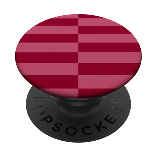 Kastanienbraun und rosa gestreift, mädchenhafte Streifen, adrette geometrische Linien PopSockets Klebender PopGrip Kastanienbraun und rosa gestreift, mädchenhafte Streifen, adrette geometrische Linien PopSockets Klebender PopGrip von Preppy & Pretty