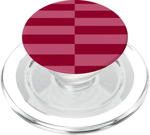 Kastanienbraun und rosa gestreift, mädchenhafte Streifen, adrette geometrische Linien PopSockets PopGrip für MagSafe Kastanienbraun und rosa gestreift, mädchenhafte Streifen, adrette geometrische Linien PopSockets PopGrip für MagSafe von Preppy & Pretty