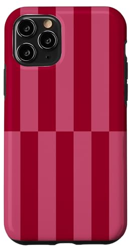 Kastanienbraun und rosa gestreift, mädchenhafte Streifen, geometrische Linien, adrett Hülle für iPhone 11 Pro Kastanienbraun und rosa gestreift, mädchenhafte Streifen, geometrische Linien, adrett Hülle für iPhone 11 Pro von Preppy & Pretty