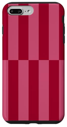 Kastanienbraun und rosa gestreift, mädchenhafte Streifen, geometrische Linien, adrett Hülle für iPhone 7 Plus/8 Plus Kastanienbraun und rosa gestreift, mädchenhafte Streifen, geometrische Linien, adrett Hülle für iPhone 7 Plus/8 Plus von Preppy & Pretty