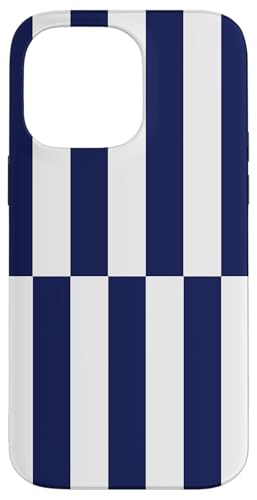Marineblau-weiß gestreift mädchenhafte Streifen geometrische Linien adrett Hülle für iPhone 14 Pro Max Marineblau-weiß gestreift mädchenhafte Streifen geometrische Linien adrett Hülle für iPhone 14 Pro Max von Preppy & Pretty