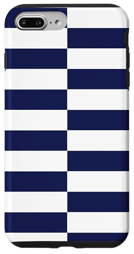 Marineblaue gestreifte mädchenhafte Streifen adrette geometrische Linien Hülle für iPhone 7 Plus/8 Plus Marineblaue gestreifte mädchenhafte Streifen adrette geometrische Linien Hülle für iPhone 7 Plus/8 Plus von Preppy & Pretty