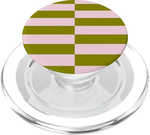 Olivgrün Rosa gestreift Mädchen Geometrische Linien adrette Streifen PopSockets PopGrip für MagSafe Olivgrün Rosa gestreift Mädchen Geometrische Linien adrette Streifen PopSockets PopGrip für MagSafe von Preppy & Pretty