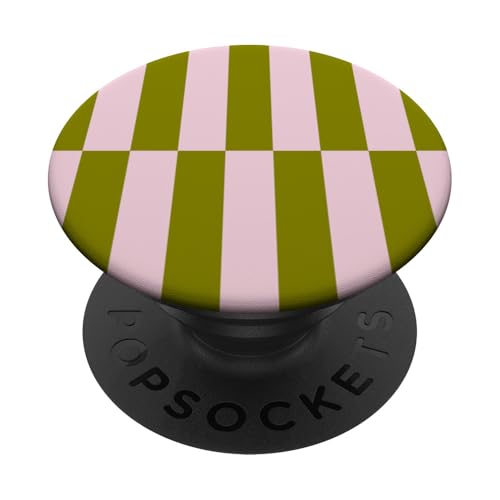 Olivgrün Rosa gestreift Mädchen Streifen Geometrische Linien adrett PopSockets Klebender PopGrip Olivgrün Rosa gestreift Mädchen Streifen Geometrische Linien adrett PopSockets Klebender PopGrip von Preppy & Pretty