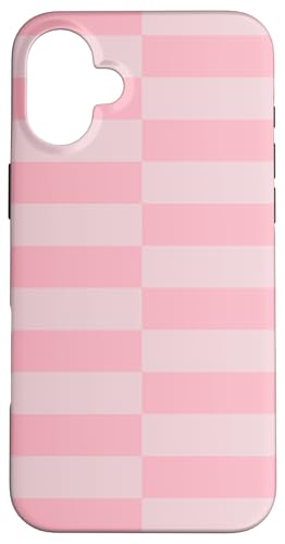 Pastellrosa gestreifte mädchenhafte Streifen adrette geometrische Linien Hülle für iPhone 16 Plus Pastellrosa gestreifte mädchenhafte Streifen adrette geometrische Linien Hülle für iPhone 16 Plus von Preppy & Pretty