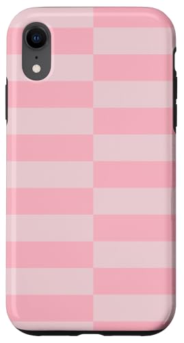 Pastellrosa gestreifte mädchenhafte Streifen adrette geometrische Linien Hülle für iPhone XR Pastellrosa gestreifte mädchenhafte Streifen adrette geometrische Linien Hülle für iPhone XR von Preppy & Pretty
