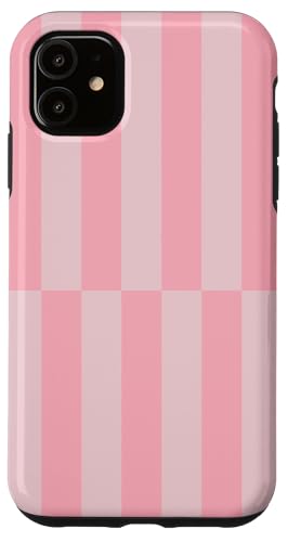 Pastellrosa gestreifte mädchenhafte Streifen geometrische Linien adrett Hülle für iPhone 11 Pastellrosa gestreifte mädchenhafte Streifen geometrische Linien adrett Hülle für iPhone 11 von Preppy & Pretty