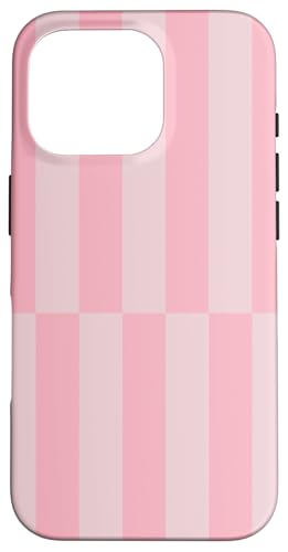 Pastellrosa gestreifte mädchenhafte Streifen geometrische Linien adrett Hülle für iPhone 16 Pro Pastellrosa gestreifte mädchenhafte Streifen geometrische Linien adrett Hülle für iPhone 16 Pro von Preppy & Pretty