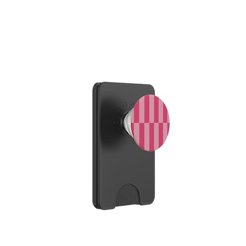 Rosa gestreifte mädchenhafte Streifen, geometrische Linien, adrette, ästhetische PopSockets PopWallet für MagSafe Rosa gestreifte mädchenhafte Streifen, geometrische Linien, adrette, ästhetische PopSockets PopWallet für MagSafe von Preppy & Pretty