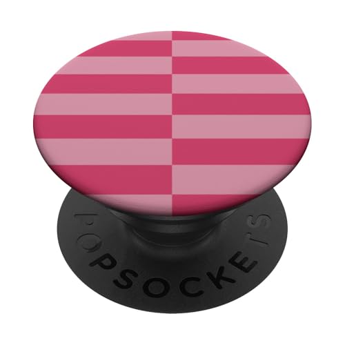 Rosa gestreifte mädchenhafte Streifen adrette geometrische Linien ästhetisch PopSockets Klebender PopGrip Rosa gestreifte mädchenhafte Streifen adrette geometrische Linien ästhetisch PopSockets Klebender PopGrip von Preppy & Pretty