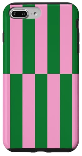 Rosa und Grün gestreift, mädchenhafte Streifen, geometrische Linien, adrett Hülle für iPhone 7 Plus/8 Plus Rosa und Grün gestreift, mädchenhafte Streifen, geometrische Linien, adrett Hülle für iPhone 7 Plus/8 Plus von Preppy & Pretty
