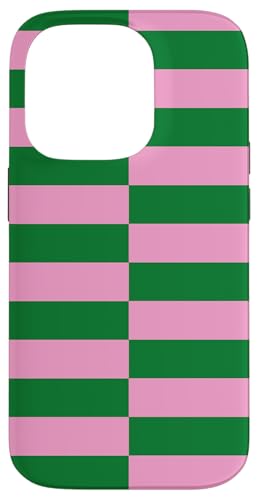 Rosa und Grün gestreifte mädchenhafte Streifen adrette geometrische Linien Hülle für iPhone 14 Pro Rosa und Grün gestreifte mädchenhafte Streifen adrette geometrische Linien Hülle für iPhone 14 Pro von Preppy & Pretty