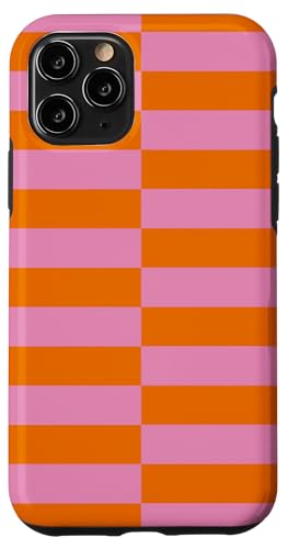 Rosa und Orange gestreifte mädchenhafte Streifen adrette geometrische Linien Hülle für iPhone 11 Pro Rosa und Orange gestreifte mädchenhafte Streifen adrette geometrische Linien Hülle für iPhone 11 Pro von Preppy & Pretty