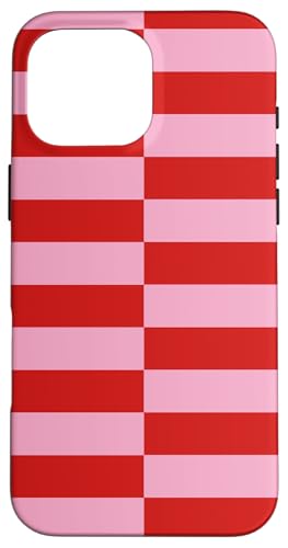Rosa und Rot gestreifte mädchenhafte Streifen adrette geometrische Linien Hülle für iPhone 16 Pro Max Rosa und Rot gestreifte mädchenhafte Streifen adrette geometrische Linien Hülle für iPhone 16 Pro Max von Preppy & Pretty