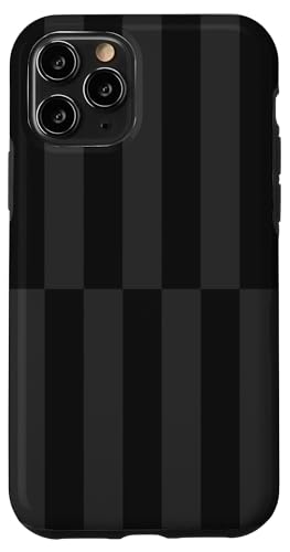 Schwarz und Grau gestreift, mädchenhafte Streifen, adrette geometrische Linien Hülle für iPhone 11 Pro Schwarz und Grau gestreift, mädchenhafte Streifen, adrette geometrische Linien Hülle für iPhone 11 Pro von Preppy & Pretty