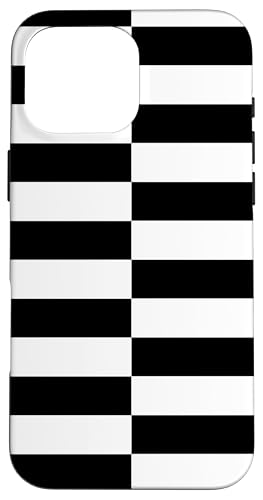 Schwarz-weiß gestreifte Girly-Streifen adrette geometrische Linien Hülle für iPhone 16 Pro Max Schwarz-weiß gestreifte Girly-Streifen adrette geometrische Linien Hülle für iPhone 16 Pro Max von Preppy & Pretty