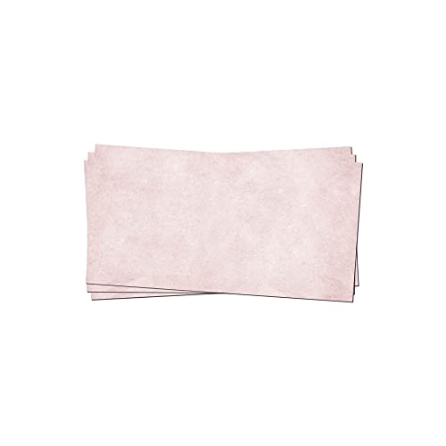 PRESENTOU Briefpapier beidseitig bedruckt 120 Gramm Papier | Motivpapier Urkundenpapier Urkunde Speisekarte Liebesbrief (Blume & Altrosa, 50 Umschläge) von Presentou