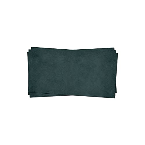 50 x PRESENTOU Briefpapier beidseitig bedruckt 120 Gramm Papier | Motivpapier Urkundenpapier Urkunde Speisekarte Liebesbrief (Altweiß & Petrol, 50 Umschläge) von Presentou
