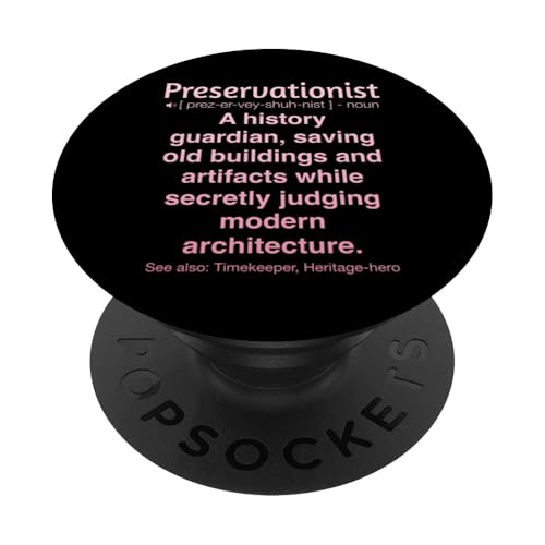Denkmalpfleger PopSockets Klebender PopGrip Denkmalpfleger PopSockets Klebender PopGrip von Preservationist Humour Apparel