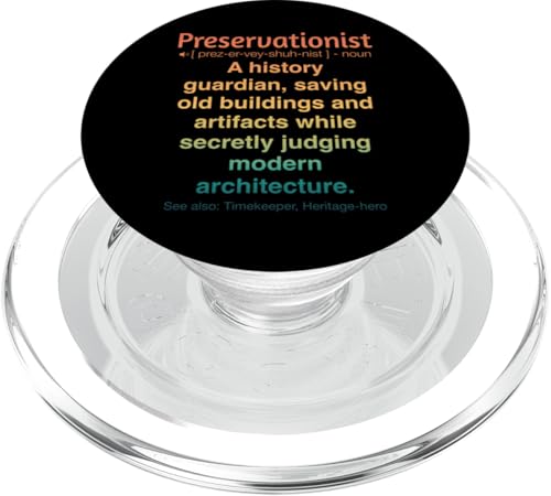 Denkmalpfleger PopSockets PopGrip für MagSafe von Preservationist Humour Apparel