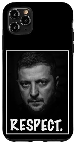 Präsident Zelensky Portrait Respect Support Ukraine Freedom Hülle für iPhone 11 Pro Max von President Zelensky Portrait Respect Support