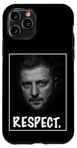 Präsident Zelensky Portrait Respect Support Ukraine Freedom Hülle für iPhone 11 Pro von President Zelensky Portrait Respect Support