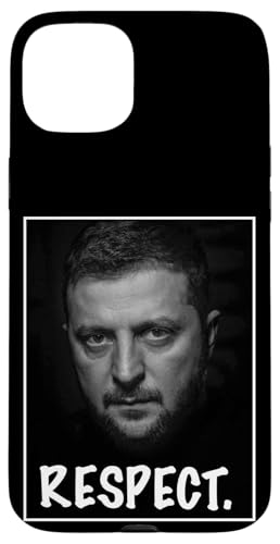 Präsident Zelensky Portrait Respect Support Ukraine Freedom Hülle für iPhone 15 Plus von President Zelensky Portrait Respect Support