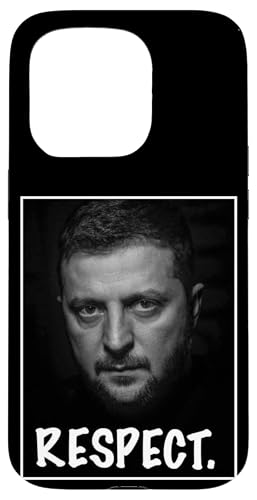 Präsident Zelensky Portrait Respect Support Ukraine Freedom Hülle für iPhone 15 Pro von President Zelensky Portrait Respect Support