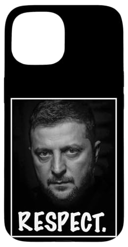Präsident Zelensky Portrait Respect Support Ukraine Freedom Hülle für iPhone 15 von President Zelensky Portrait Respect Support