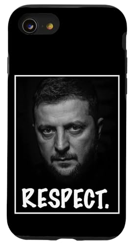 Präsident Zelensky Portrait Respect Support Ukraine Freedom Hülle für iPhone SE (2020) / 7 / 8 von President Zelensky Portrait Respect Support