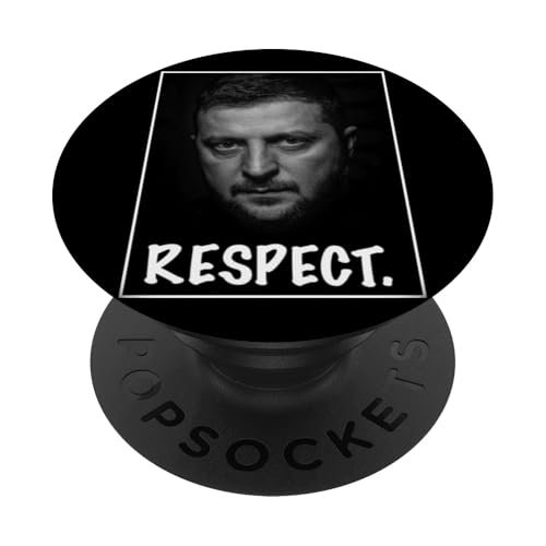 Präsident Zelensky Portrait Respect Support Ukraine Freedom PopSockets Klebender PopGrip von President Zelensky Portrait Respect Support