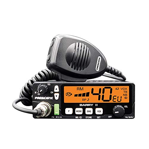 Radio CB President BARRY II ASC AM / FM, Roger Beep, NB, ANL, Port USB, VOX, 12 V / 24 V. Radio CB President BARRY II ASC AM / FM, Roger Beep, NB, ANL, Port USB, VOX, 12 V / 24 V. von Président